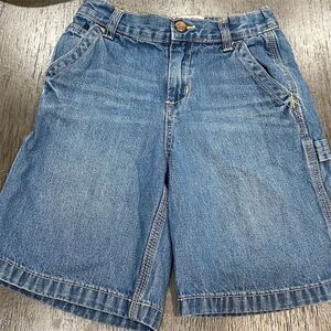 OshKosh B'gosh Boys Carpenter Denim Shorts Blue Size 6 Casual